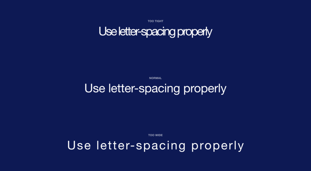 The Designer’s Guide to Letter-Spacing